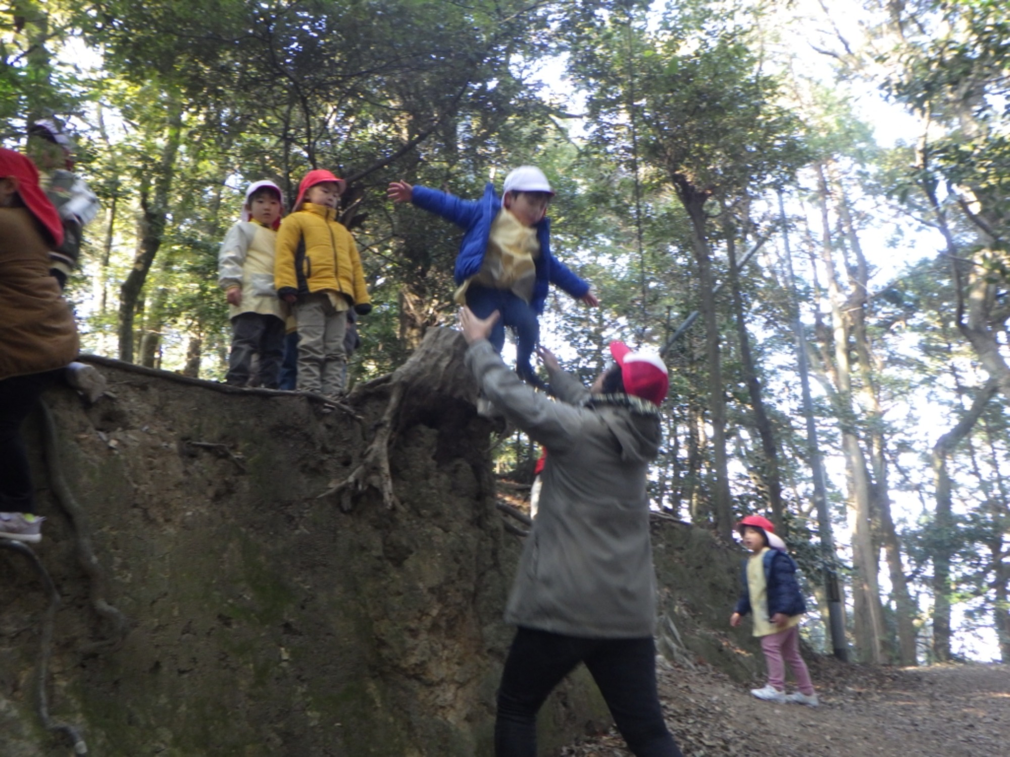 【年中】1/14　村積山　園外保育（2/3）