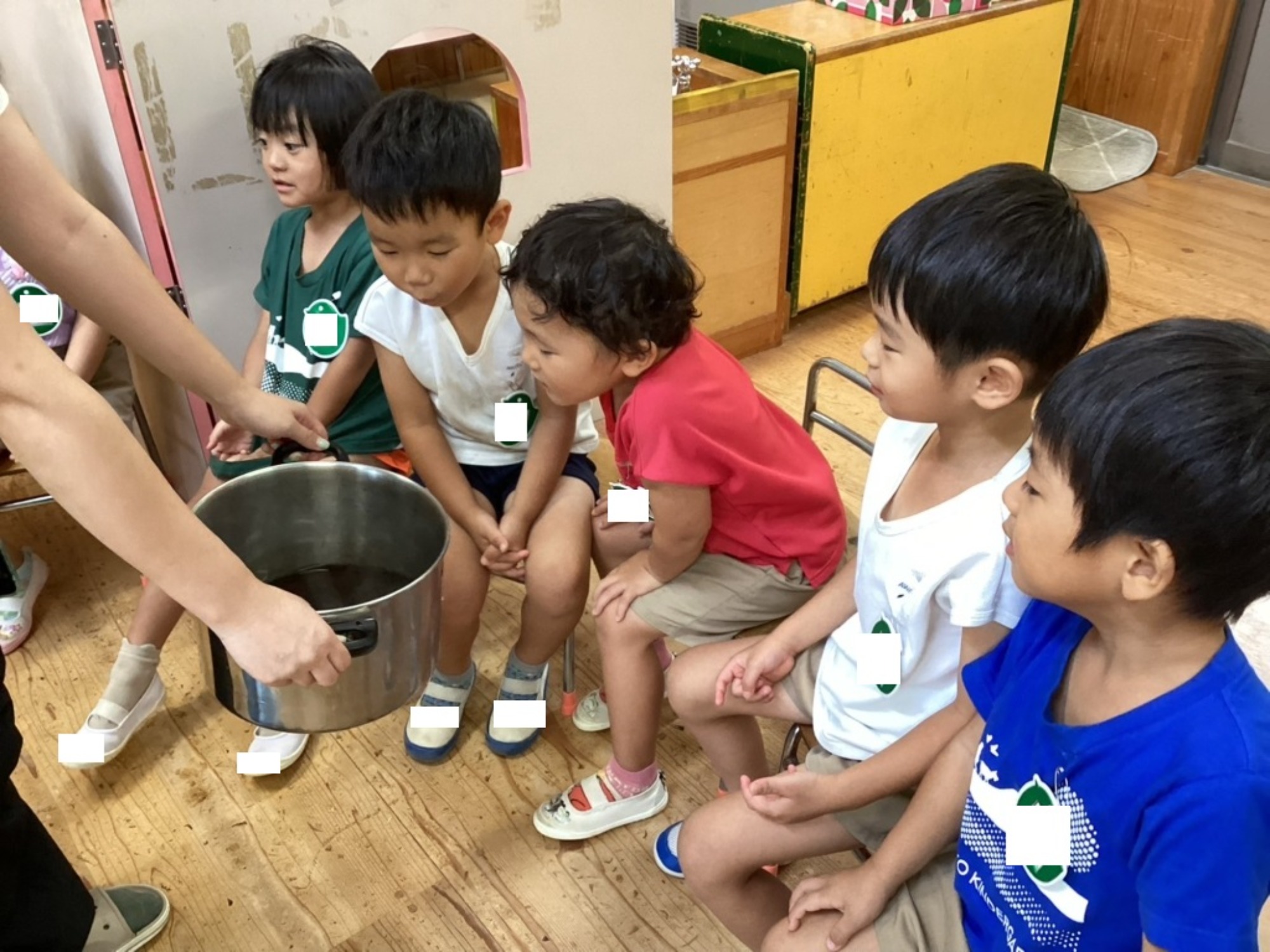 年中さんの草木染め