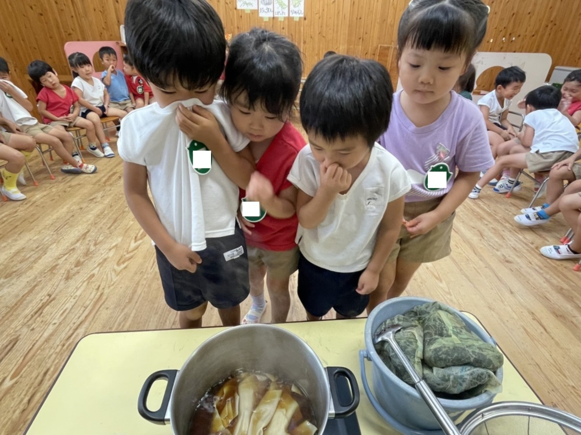 年中さんの草木染め