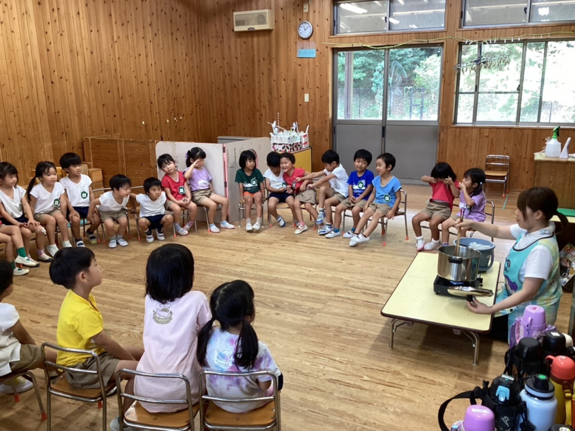 年中さんの草木染め