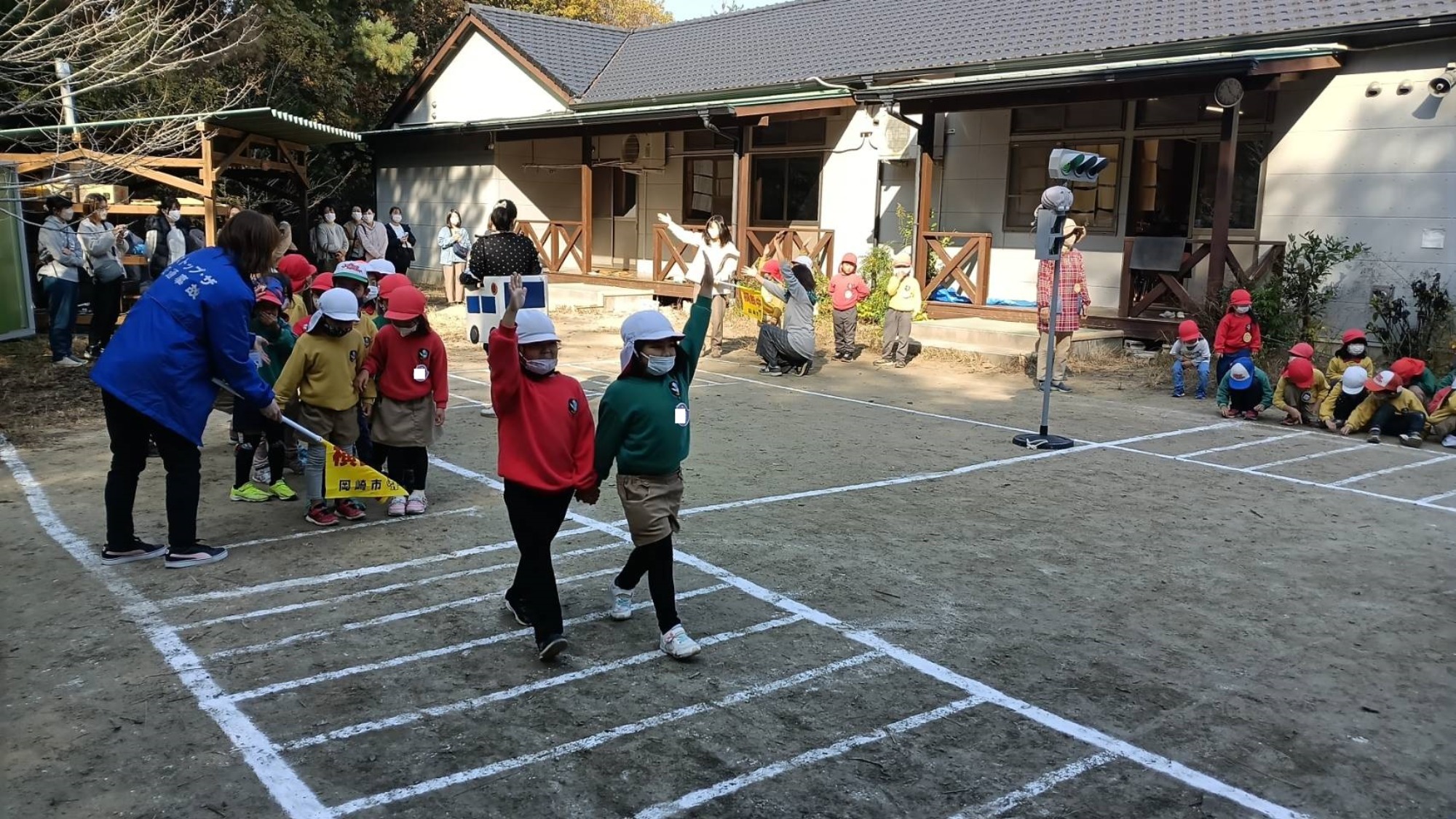 交通安全教室&年長ラグビー