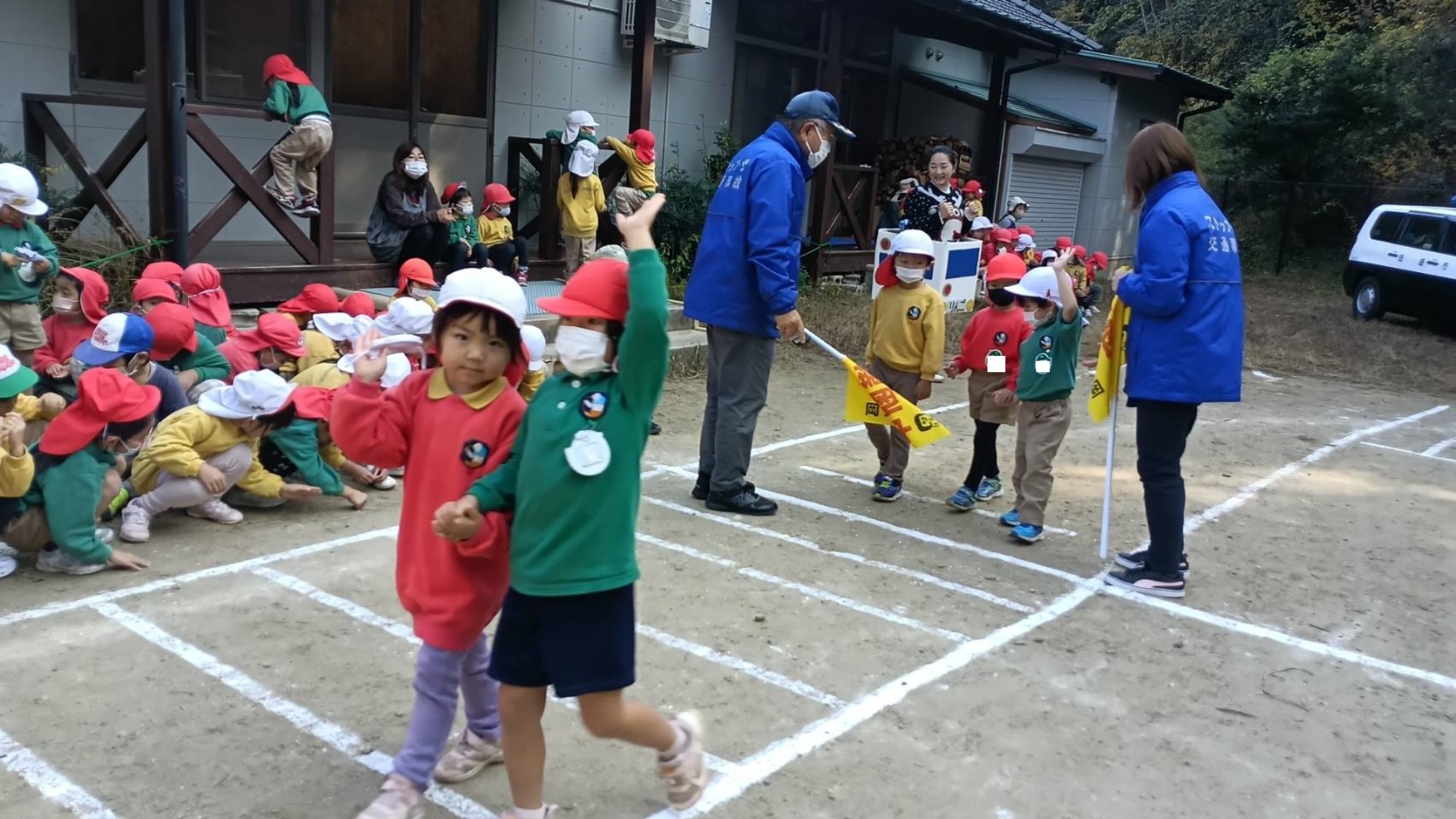 交通安全教室&年長ラグビー