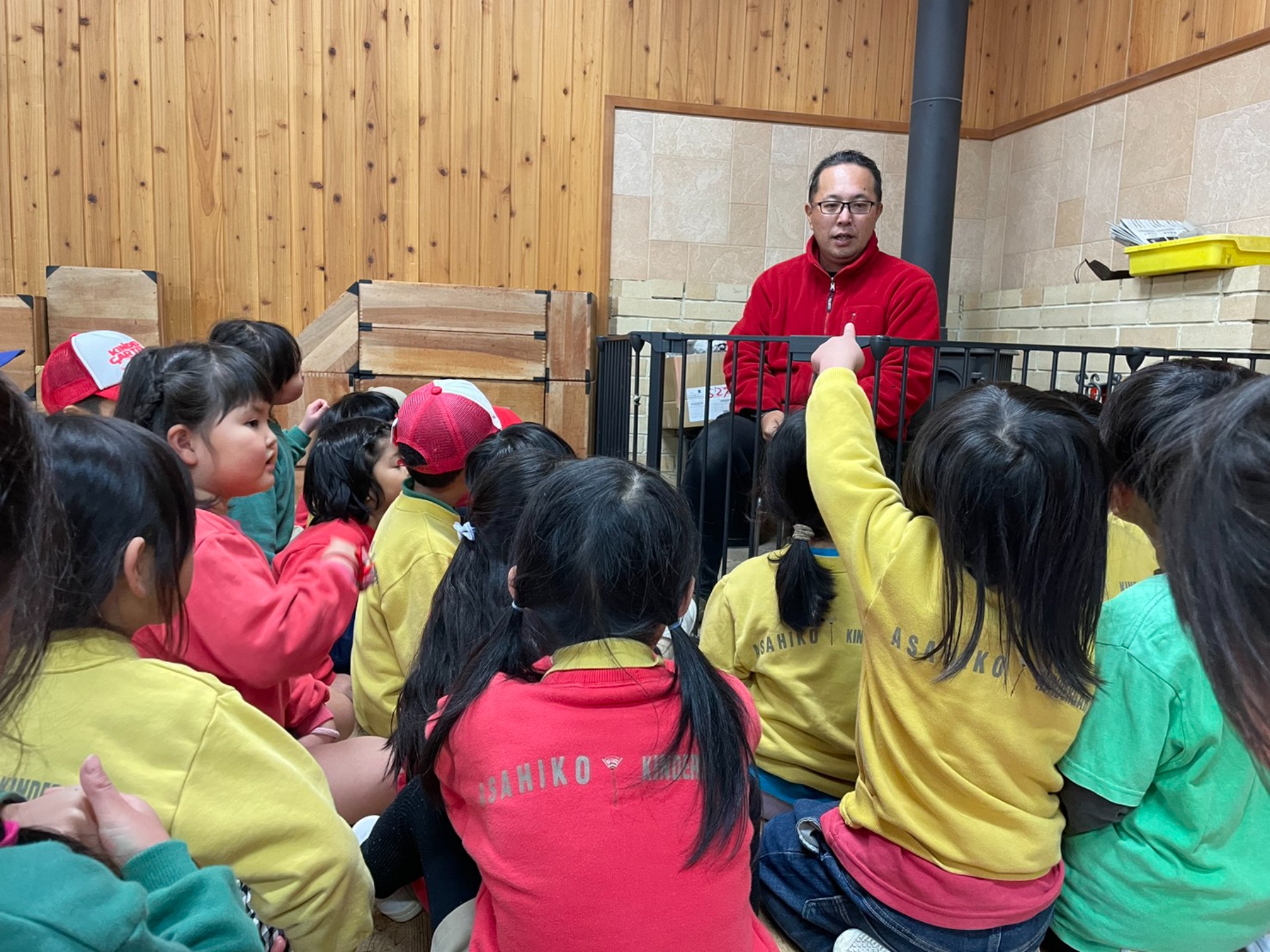 薪ストーブ　点火式