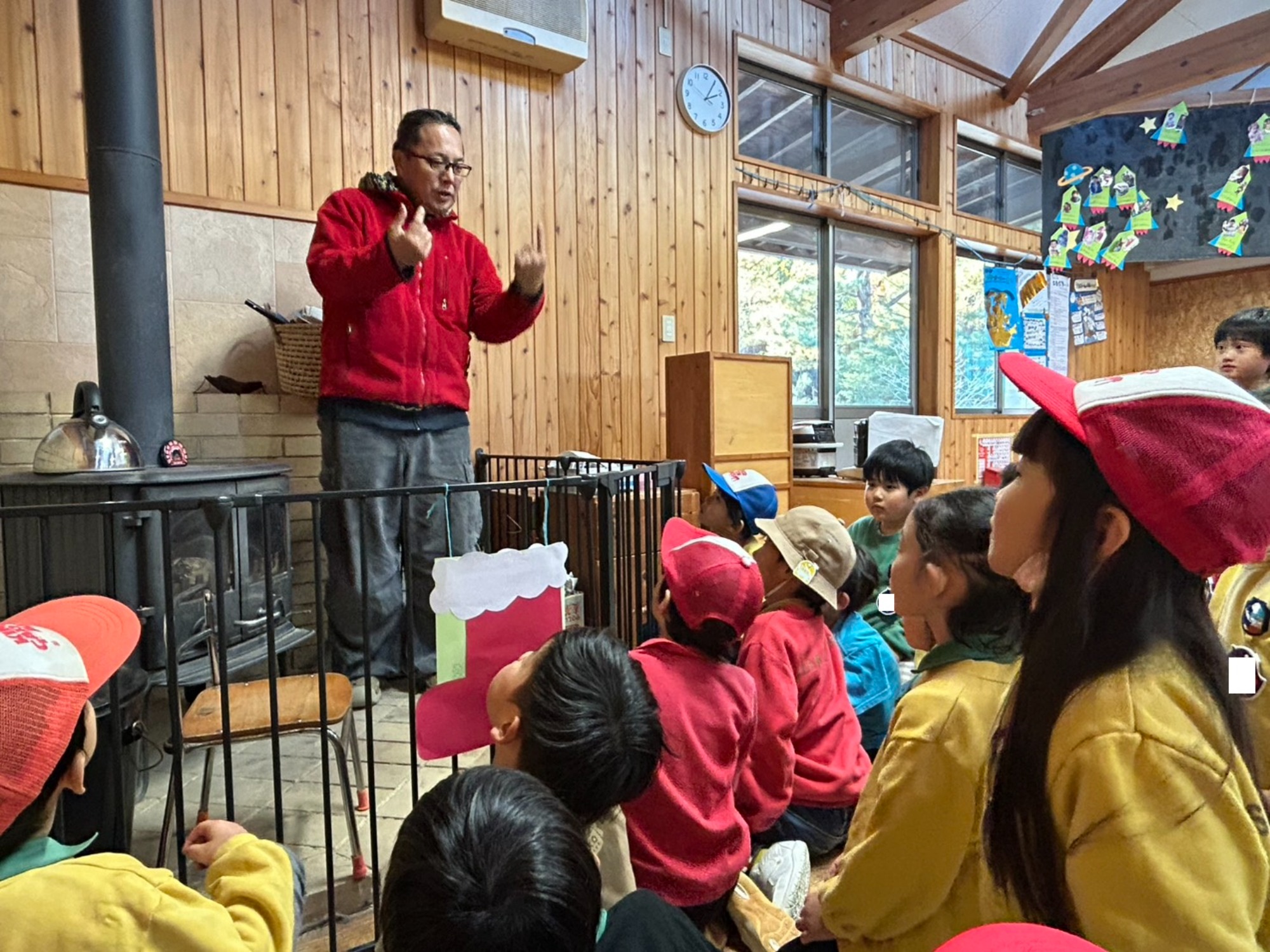 薪ストーブ　点火式