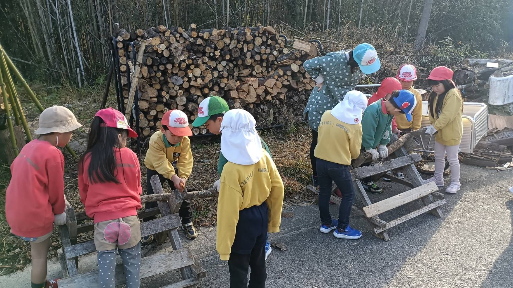 薪ストーブ　点火式