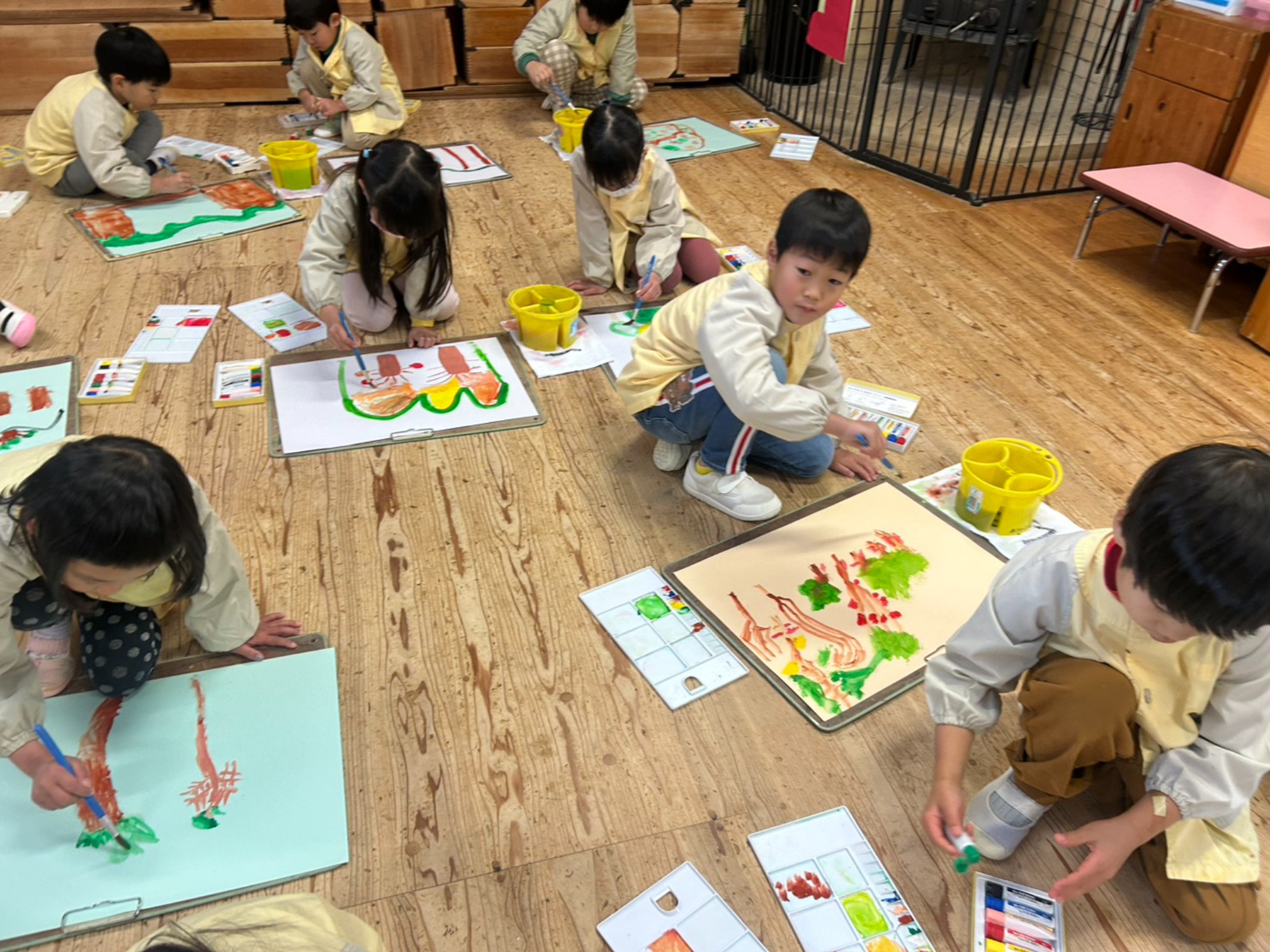 秋の山の絵・コンサート