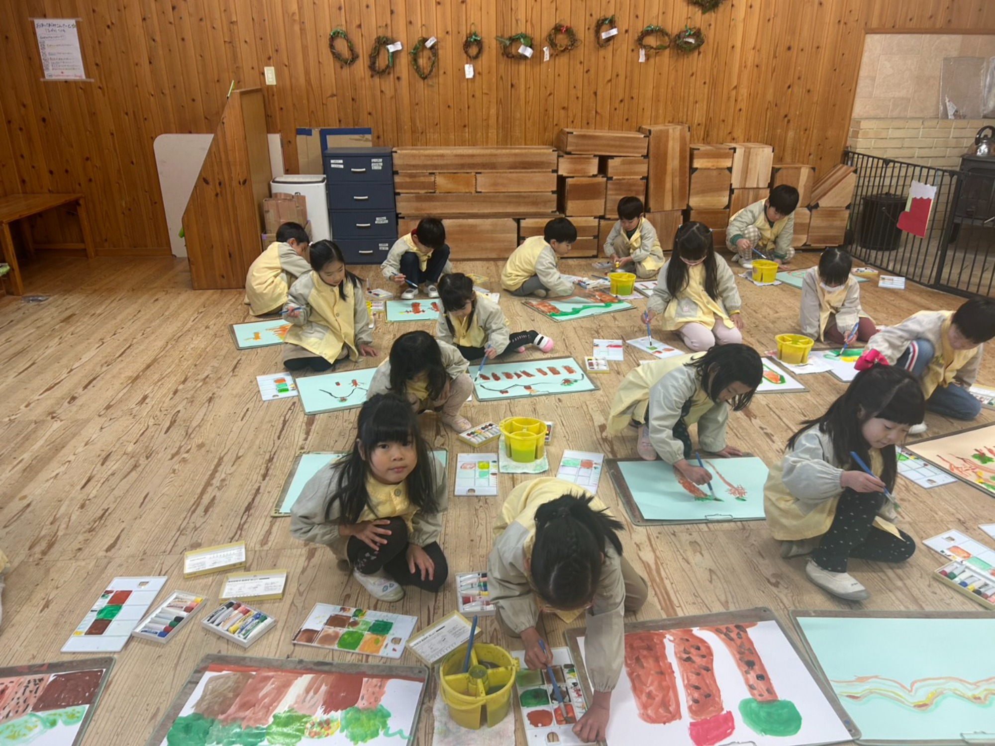 秋の山の絵・コンサート