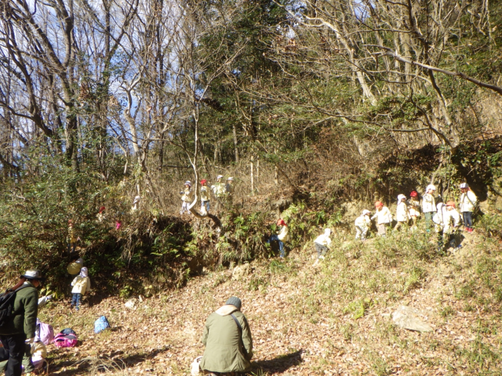 【年長】1/8　村積山　園外保育（1/3）