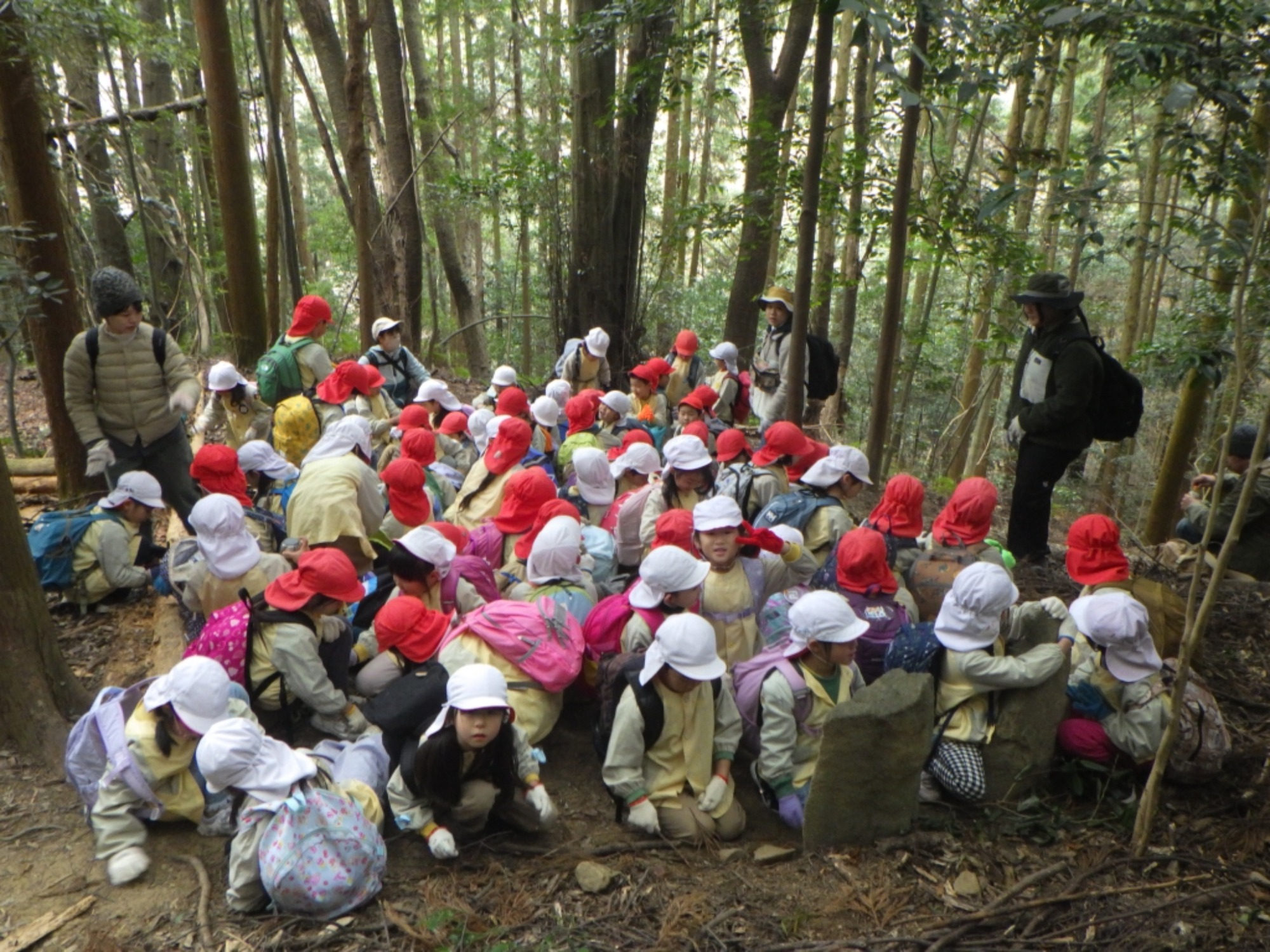 【年長】1/8　村積山　園外保育（2/3）