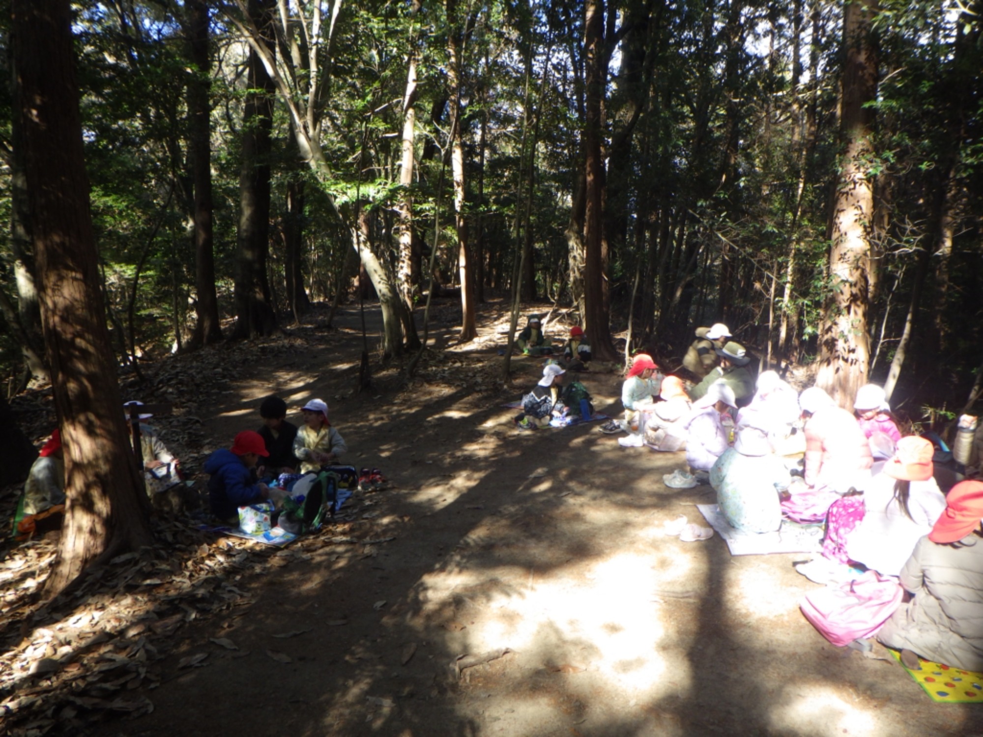 【年長】1/8　村積山　園外保育（2/3）