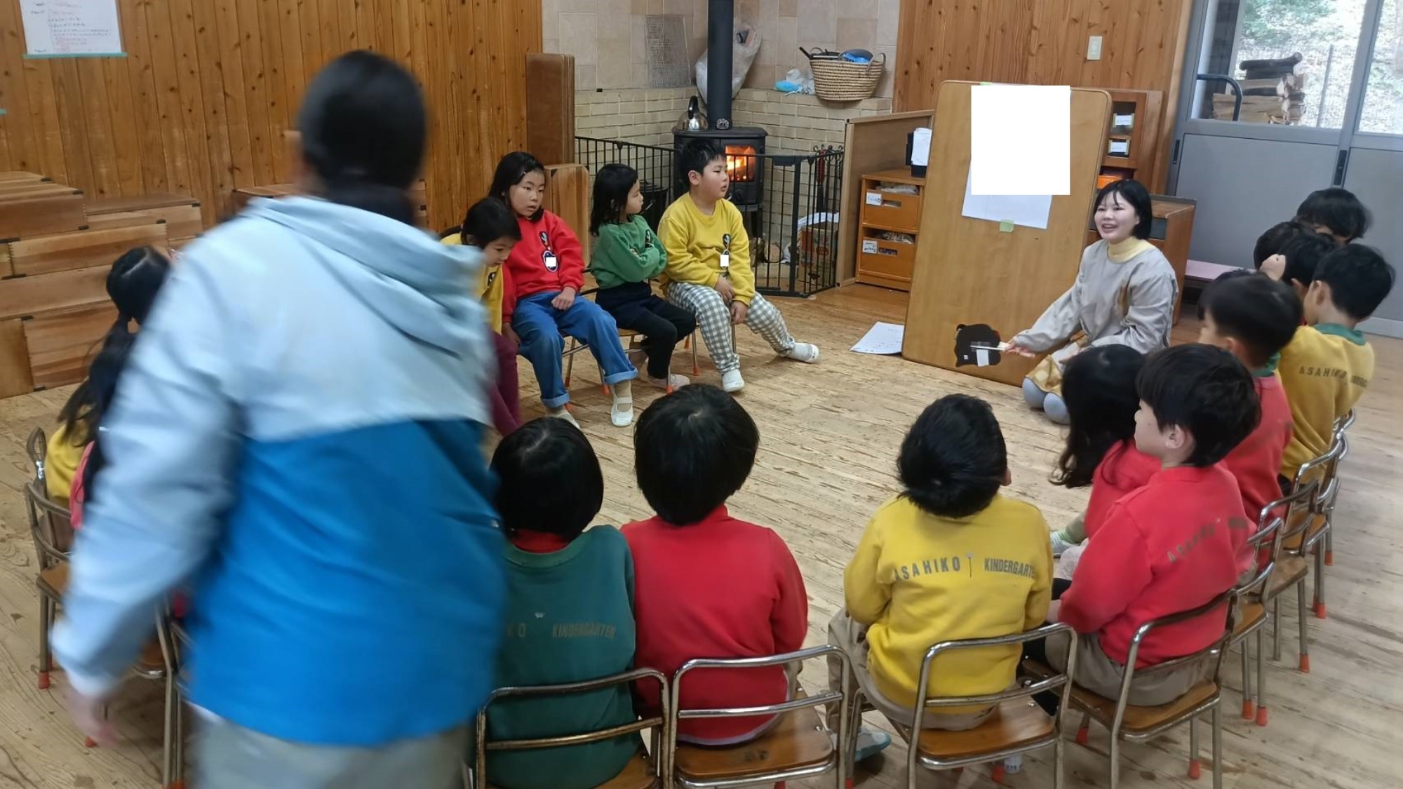 発表会・給食・薪切り・焼きいも