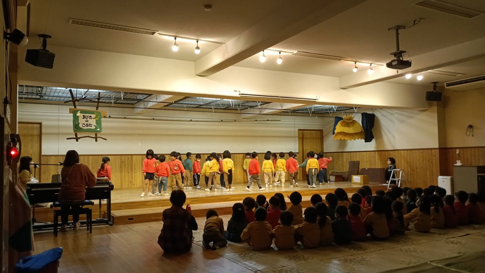 生活発表会　予行１日目