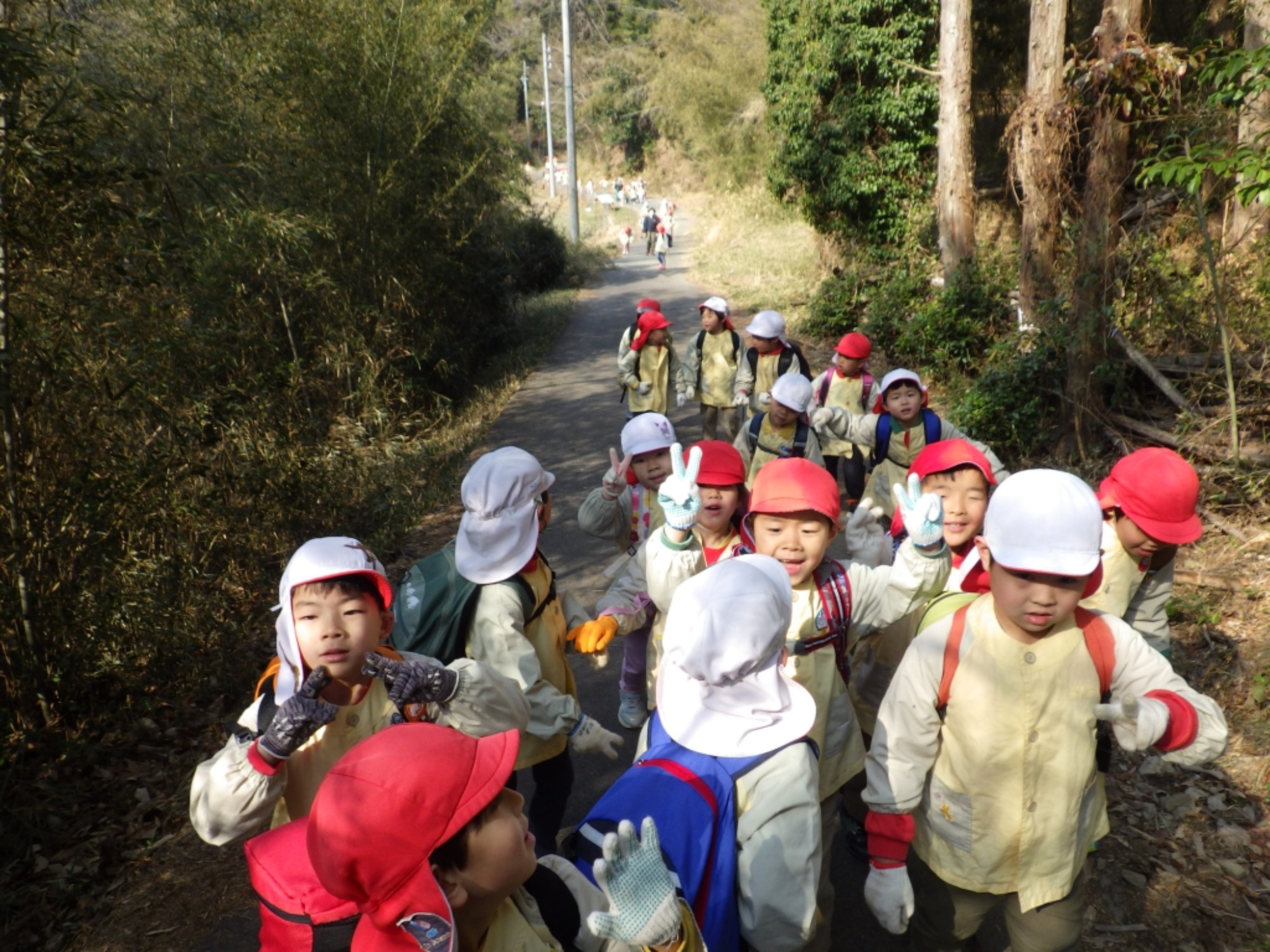 【年長】2/16　村積山　園外保育（1/4）