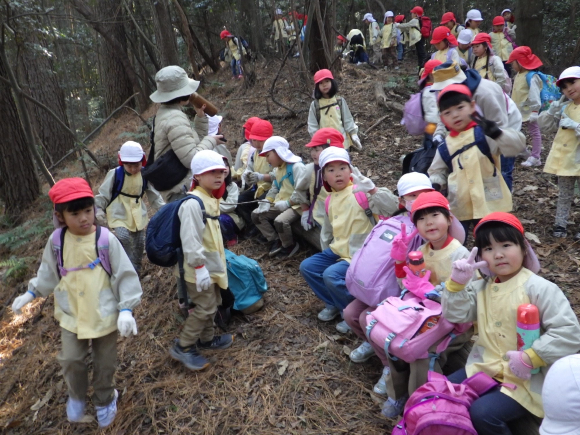 【年長】2/16　村積山　園外保育（2/4）