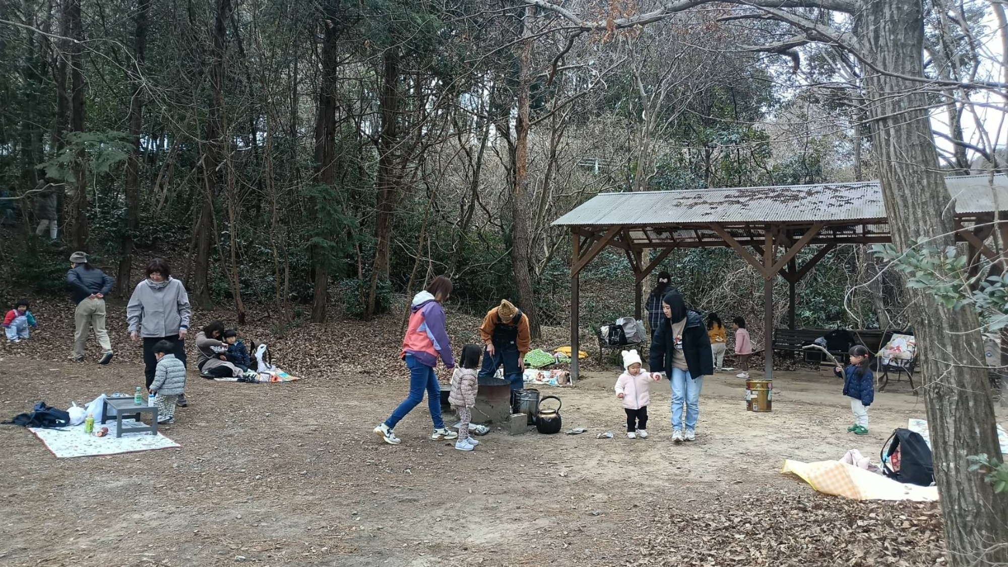 生活発表会　４日目　年中焚き火