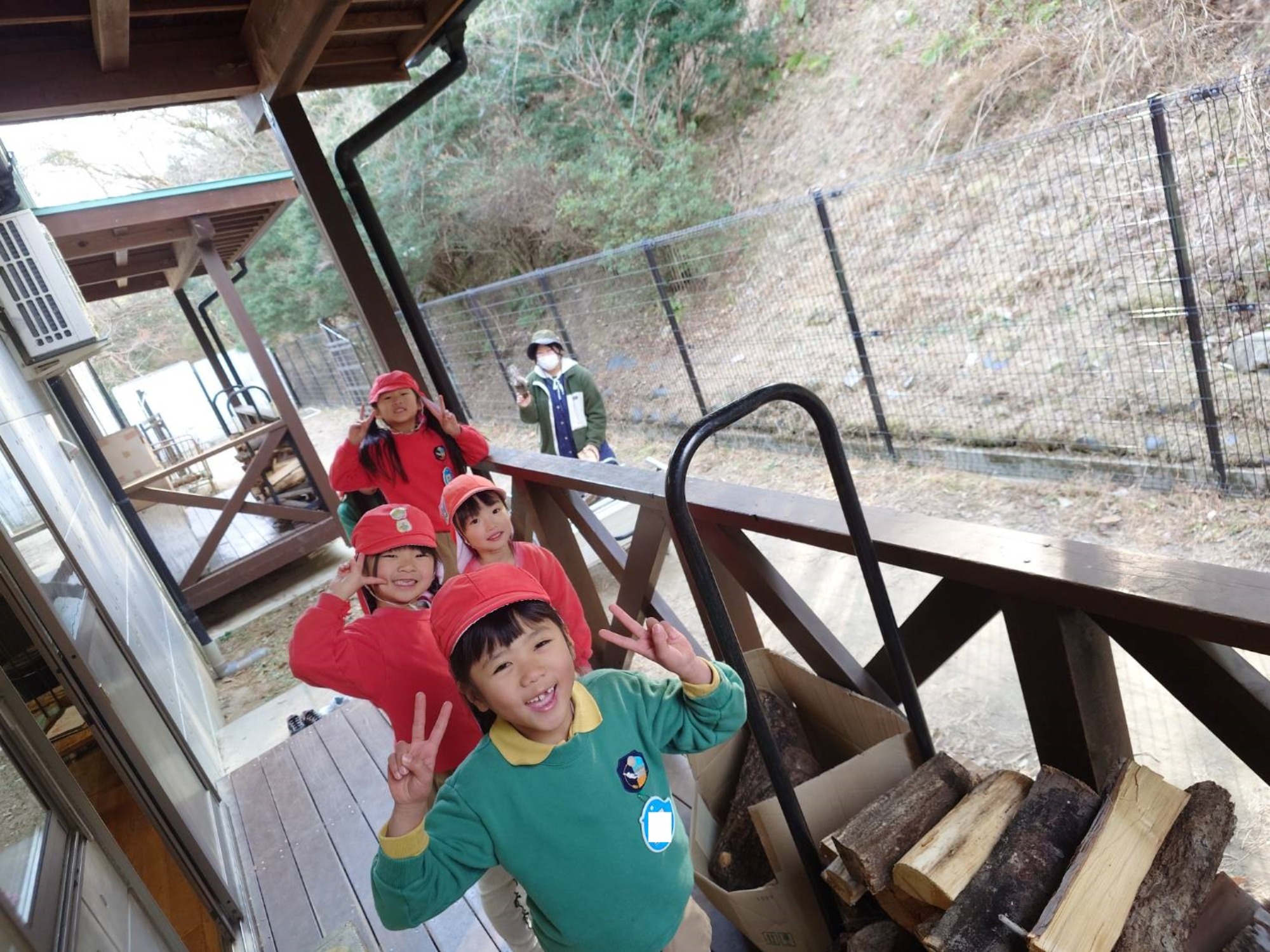 小学校訪問・薪ストーブ