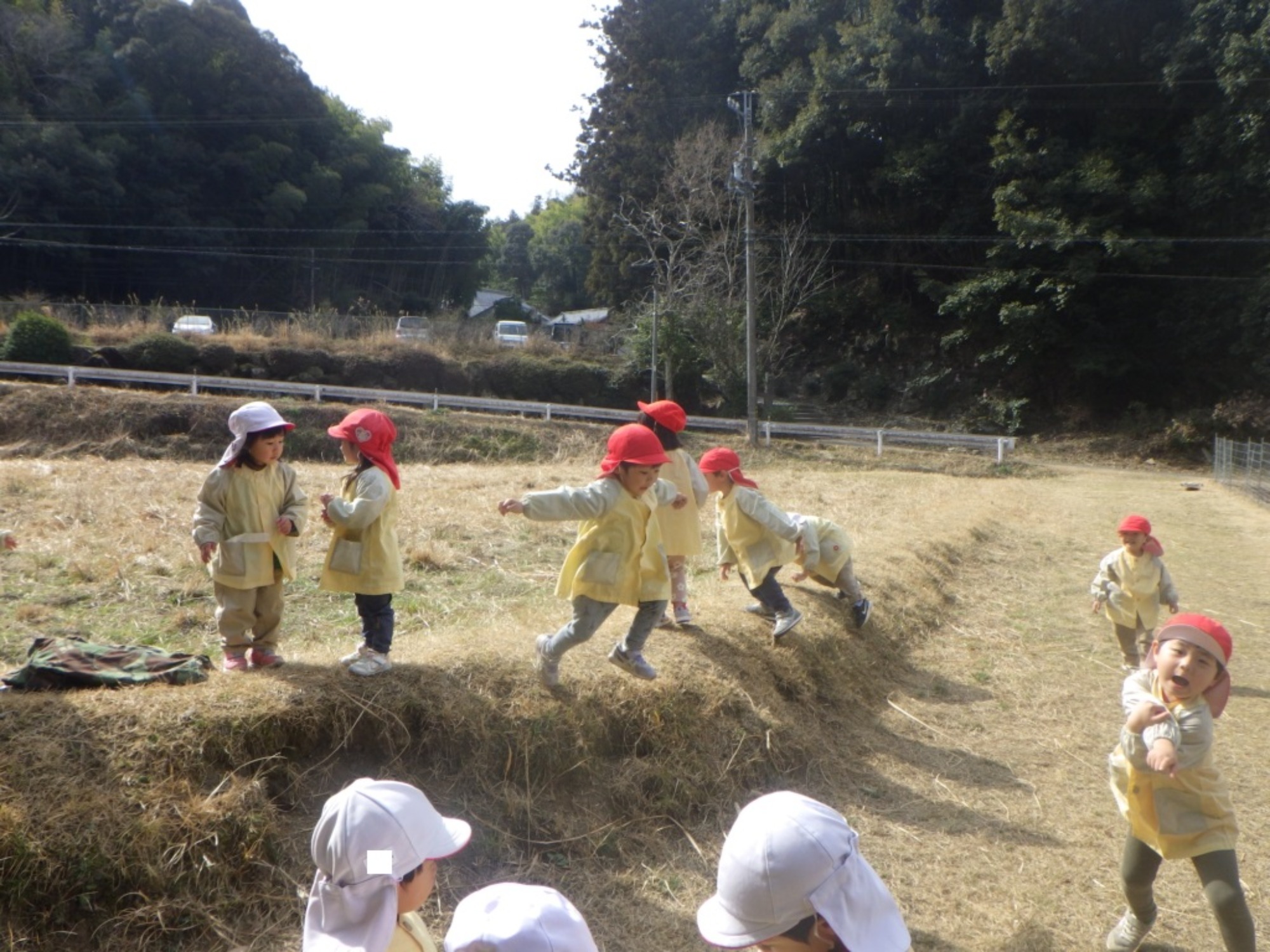 【くも】3/2　村積山　園外保育