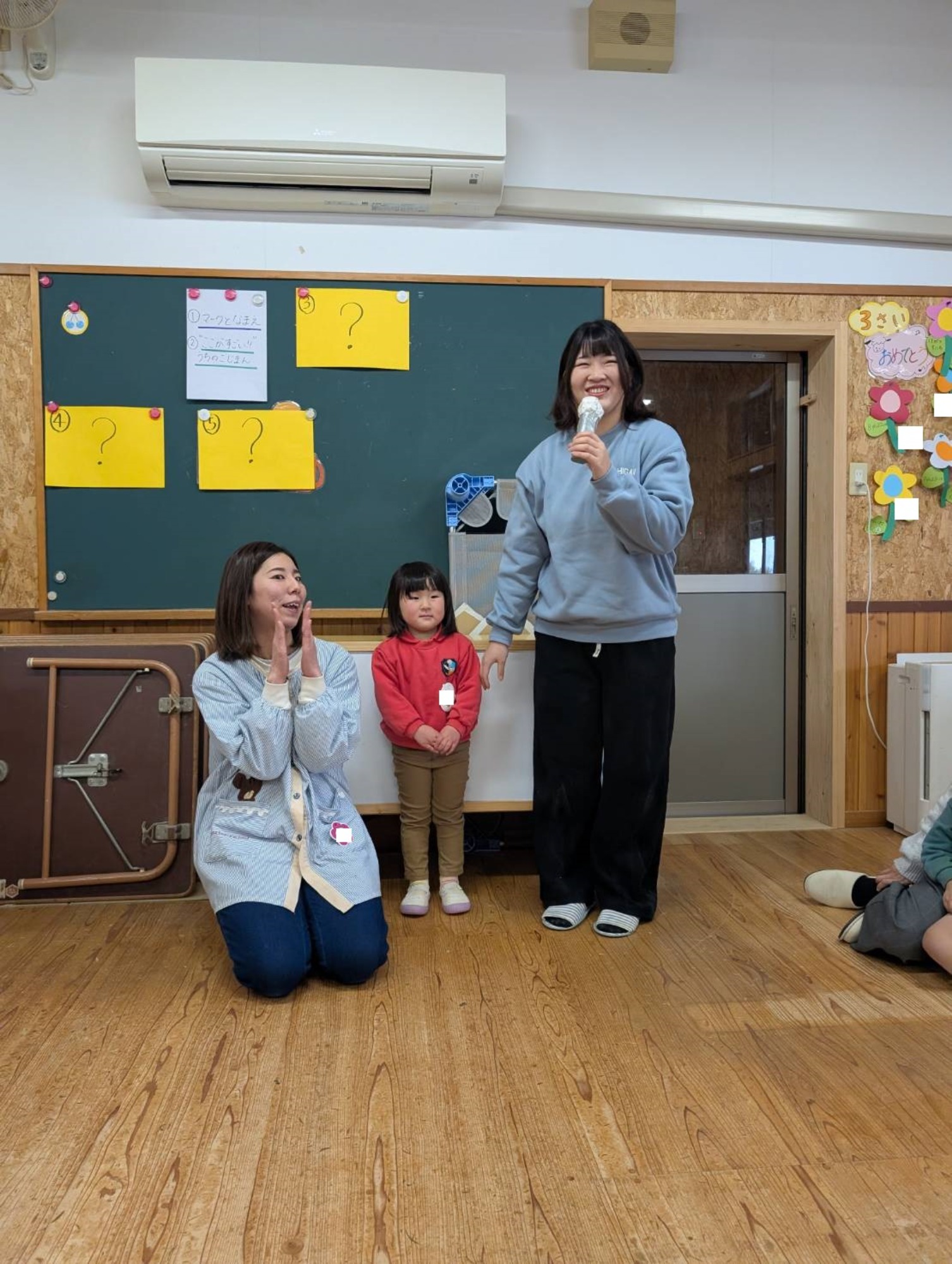 お蔵出し＆卒園式練習＆さるさる一座